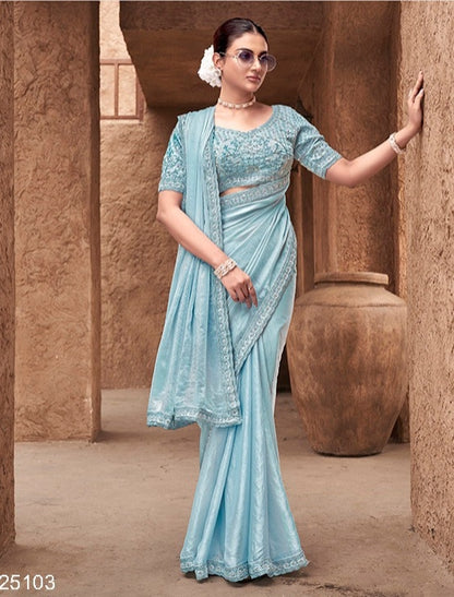 Crape Silk Georgette Saree