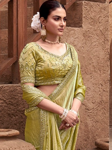 Crape Silk Georgette Saree