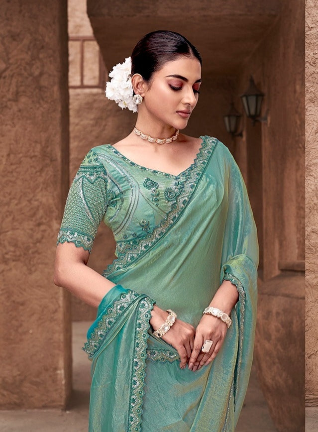 Crape Silk Georgette Saree