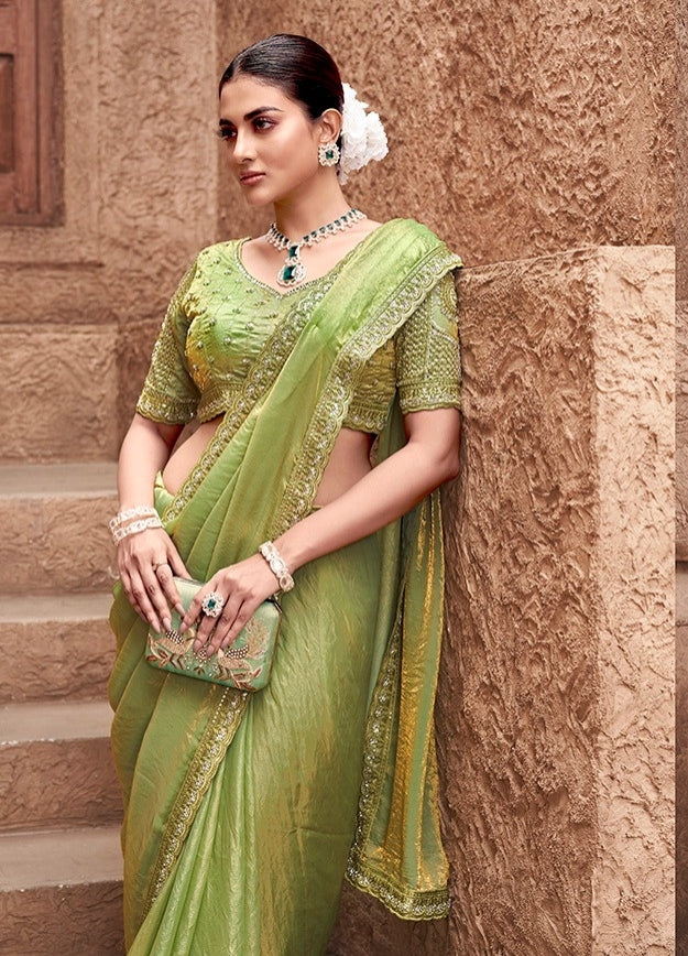 Crape Silk Georgette Saree