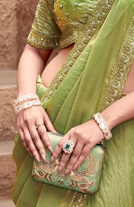 Crape Silk Georgette Saree