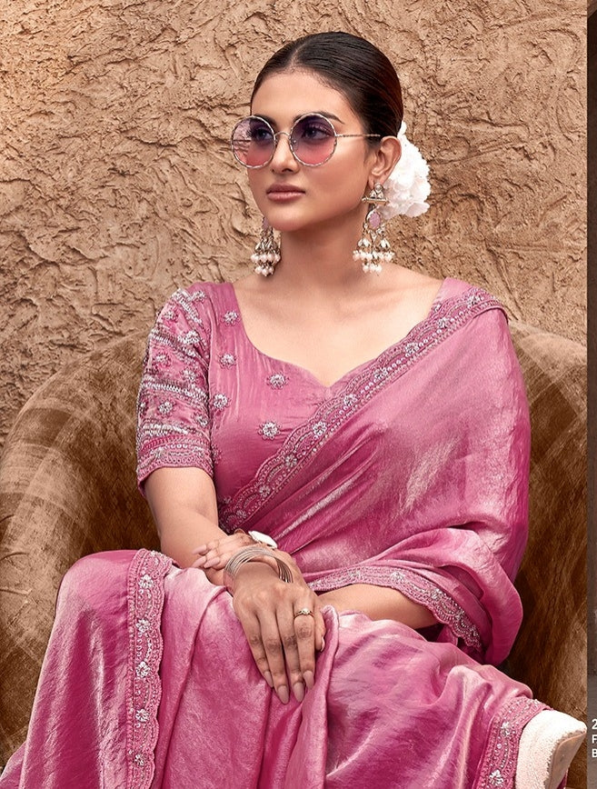 Crape Silk Georgette Saree