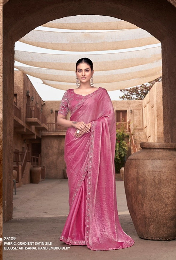 Crape Silk Georgette Saree