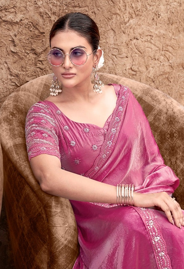 Crape Silk Georgette Saree