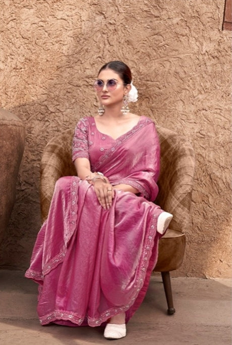 Crape Silk Georgette Saree