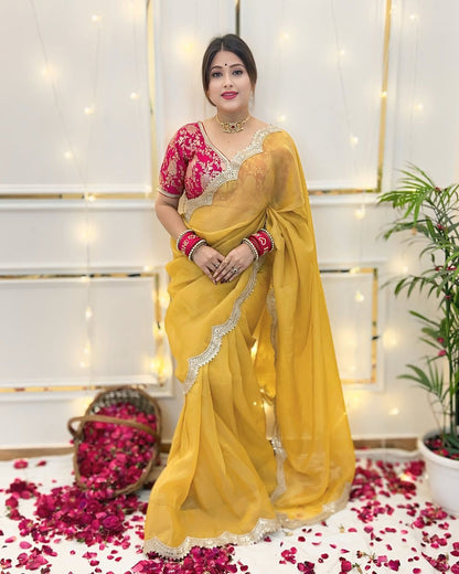 Tissue Saree