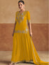 Mustard Yellow Real Chinon Palazzo Suit