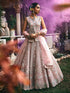Blush Pink Heavy Embroidered Bridal Lehenga