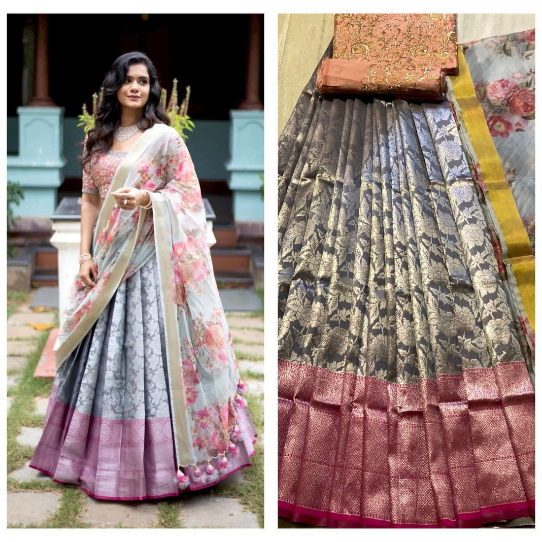Half Lehanga Saree