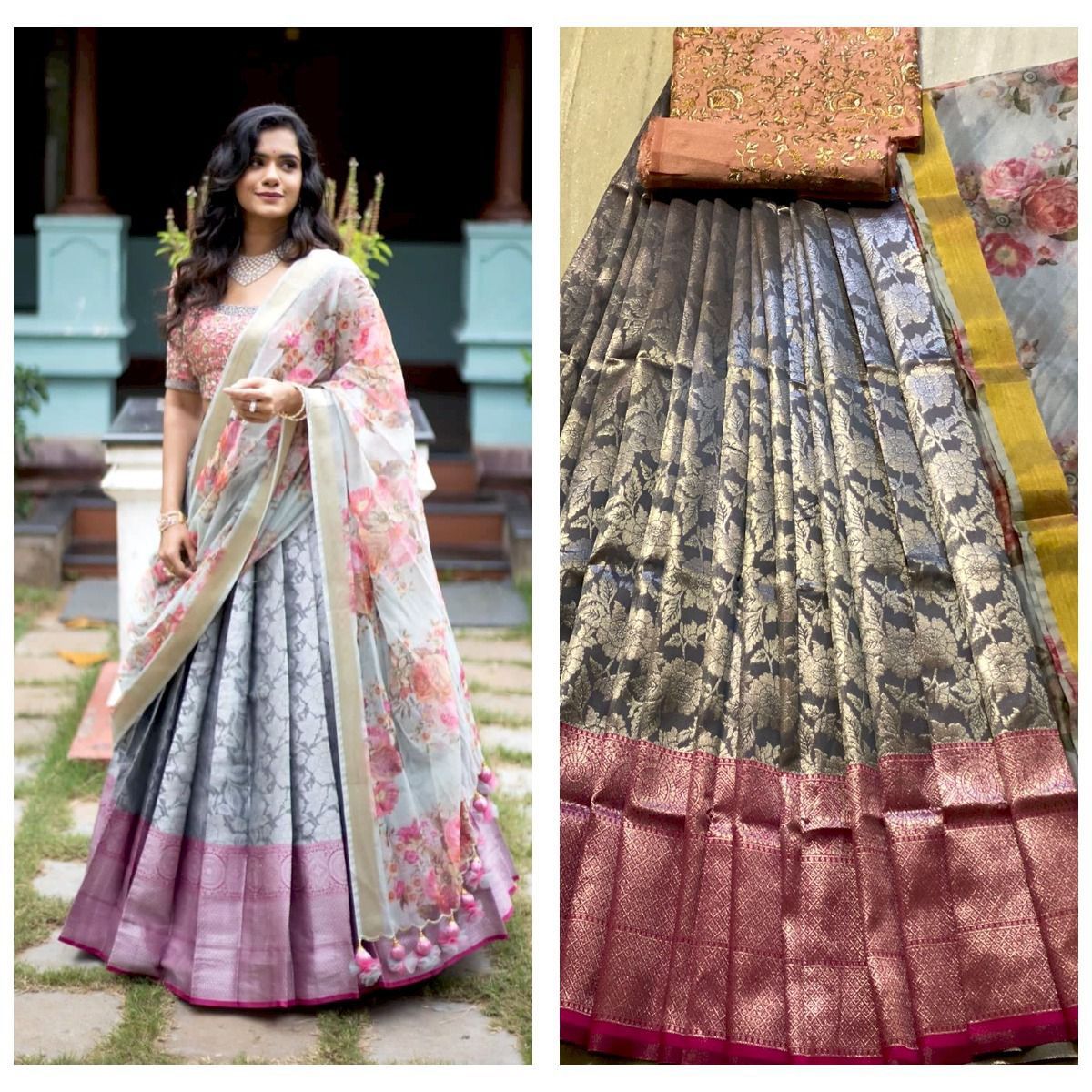 Half Lehanga Saree