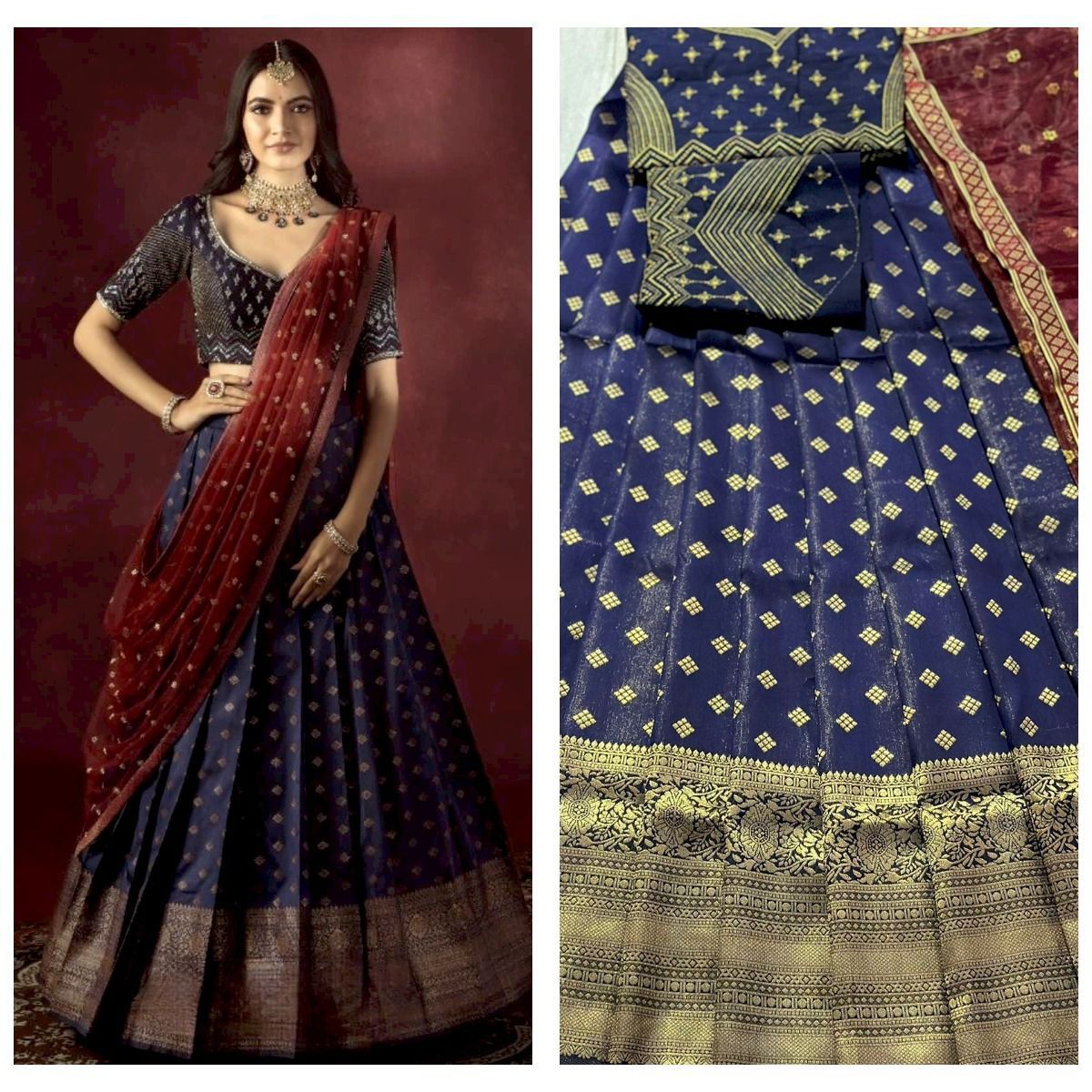 Half Lehanga Saree