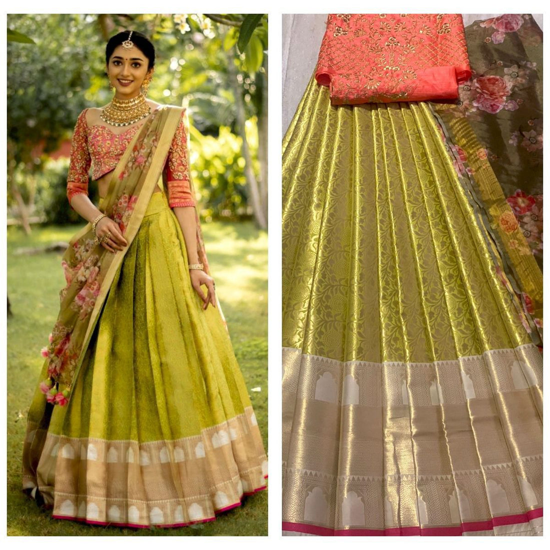 Half Lehanga Saree