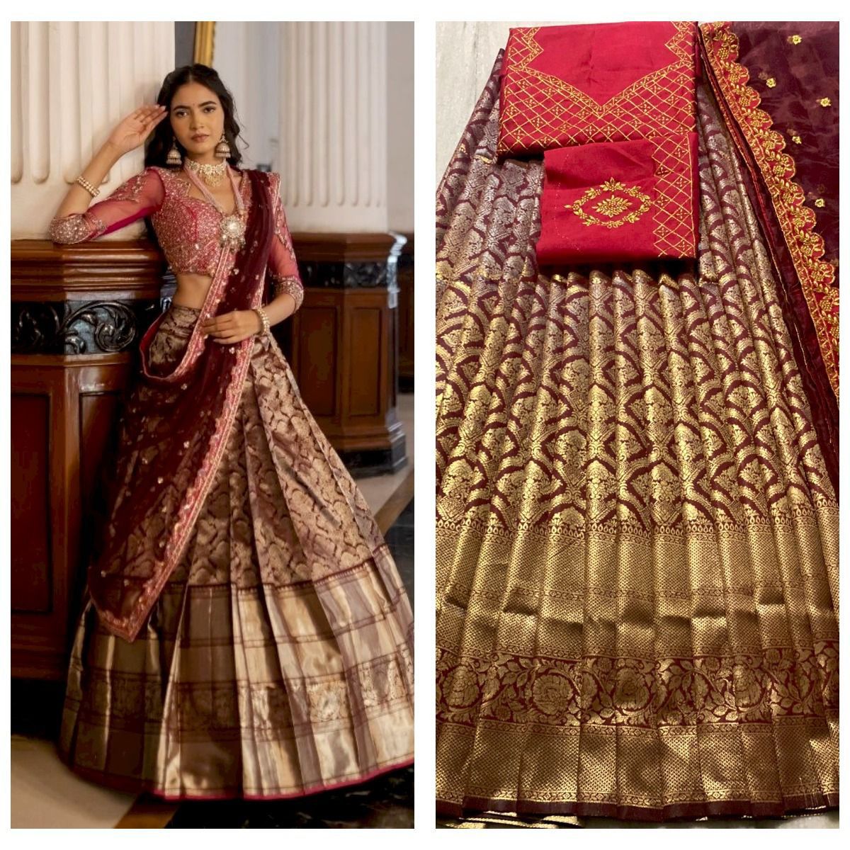 Half Lehanga Saree