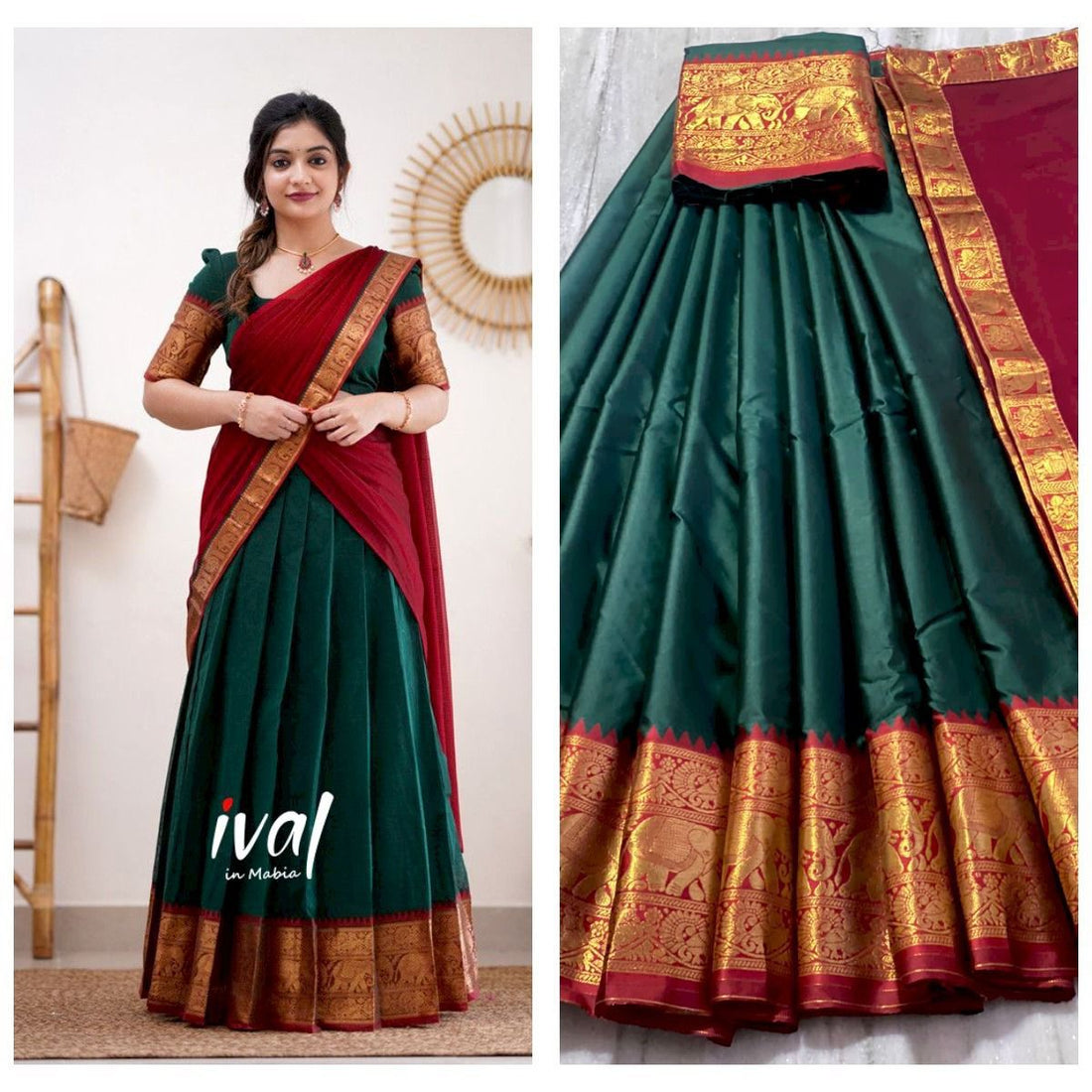 Half Lehanga Saree