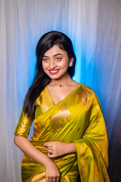 Moonga Silk Saree