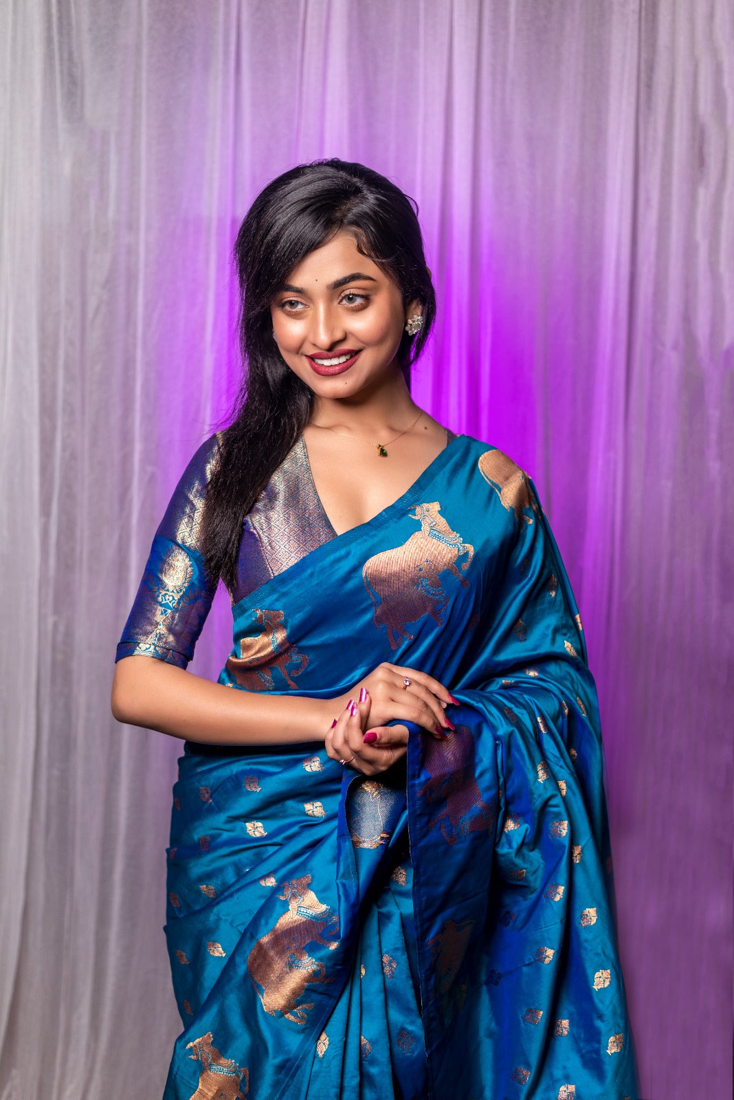 Moonga Silk Saree