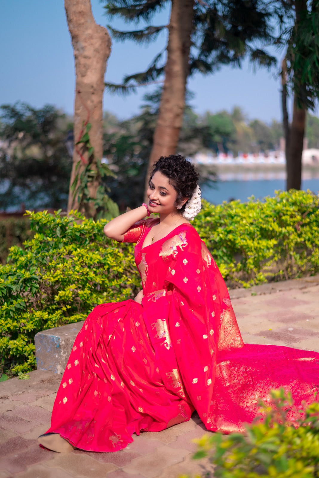 Moonga Silk Saree
