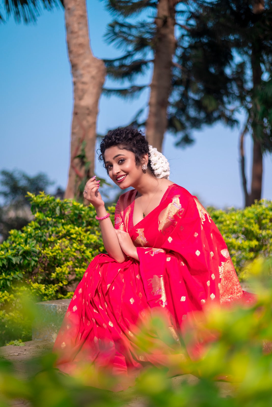Moonga Silk Saree