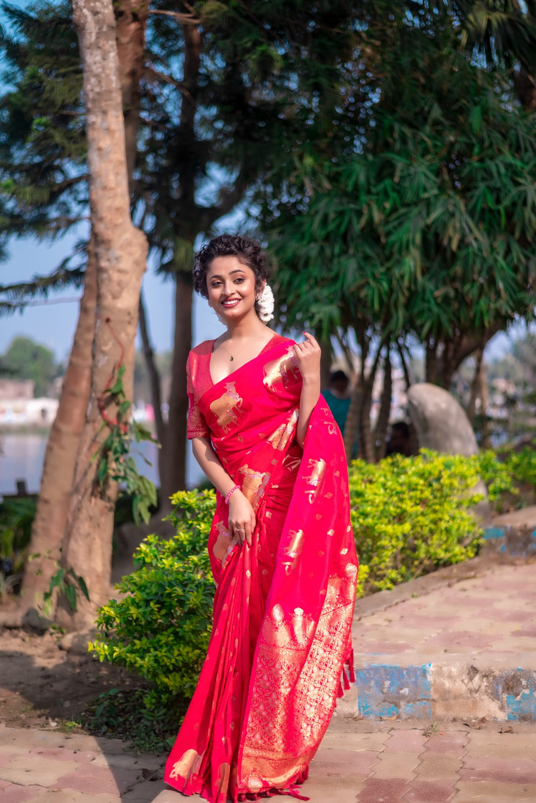 Moonga Silk Saree