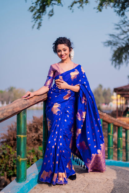 Moonga Silk Saree