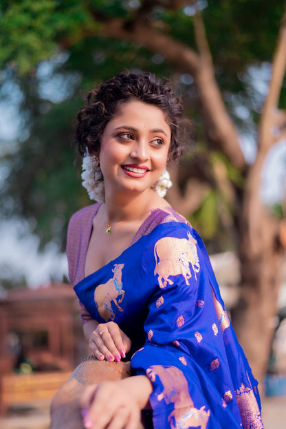 Moonga Silk Saree