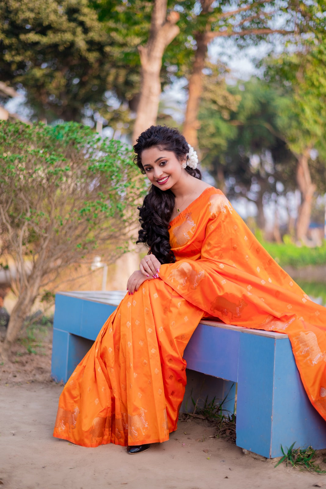 Moonga Silk Saree