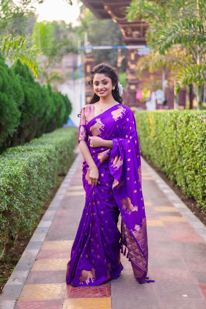 Moonga Silk Saree