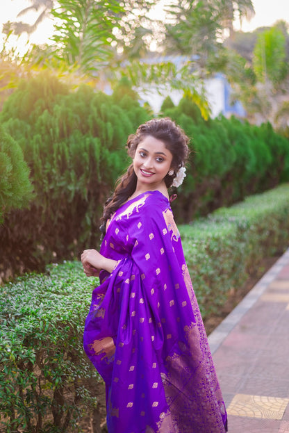 Moonga Silk Saree