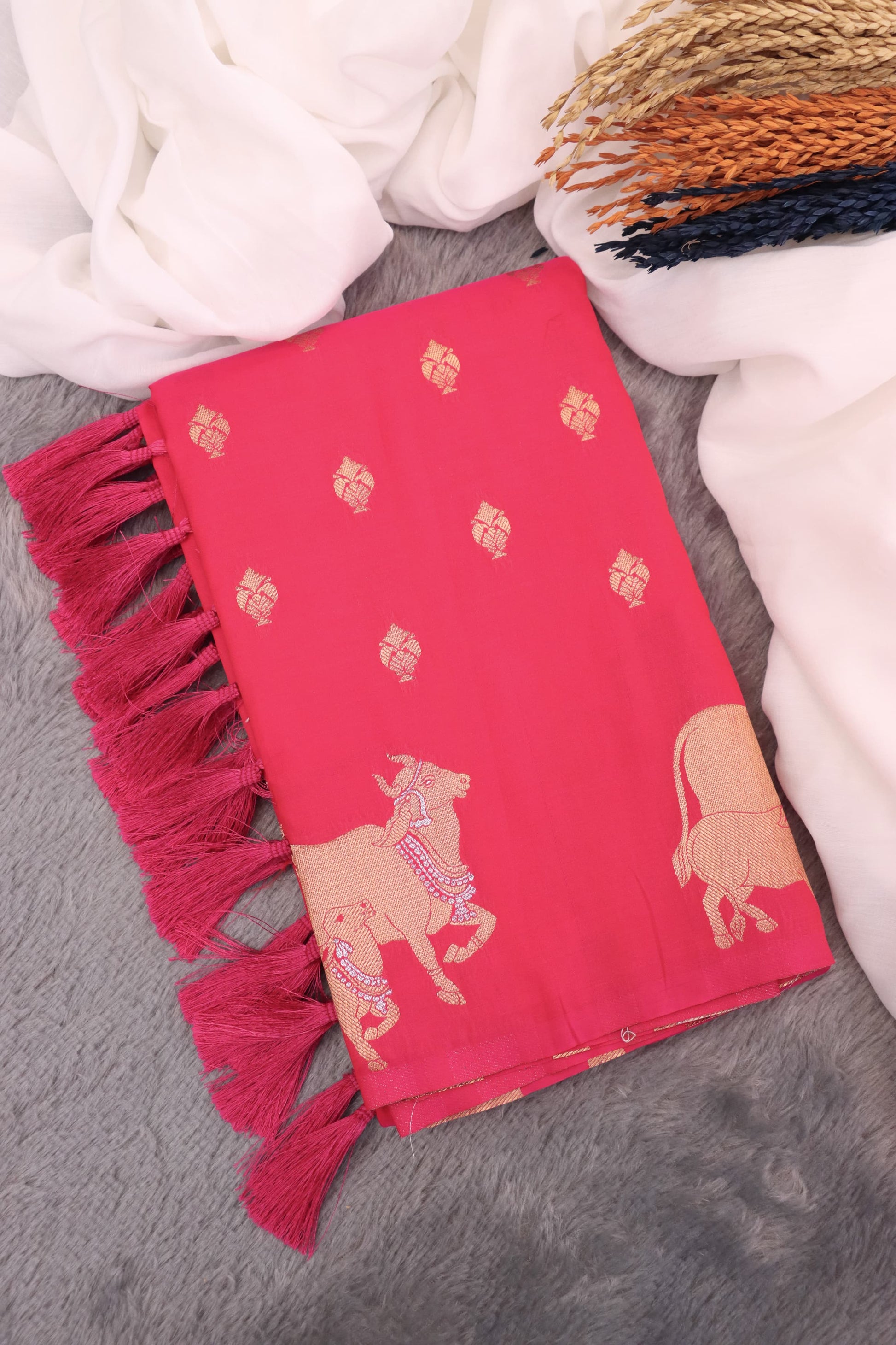 Moonga Silk Saree
