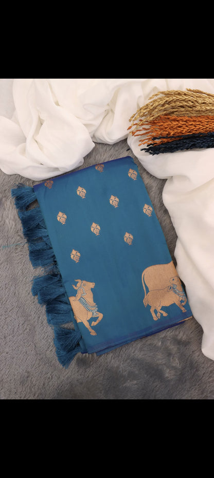 Moonga Silk Saree
