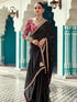 Black Organza Saree with Heavy Border