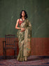 Olive Green Paithani Zari Tissue Silk Saree