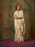 Ivory & Light Green Spun Rangkaat Weaving Silk Saree