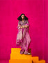 Pink Pure Zari Tissue Saree with Rich Zari Weaving Border