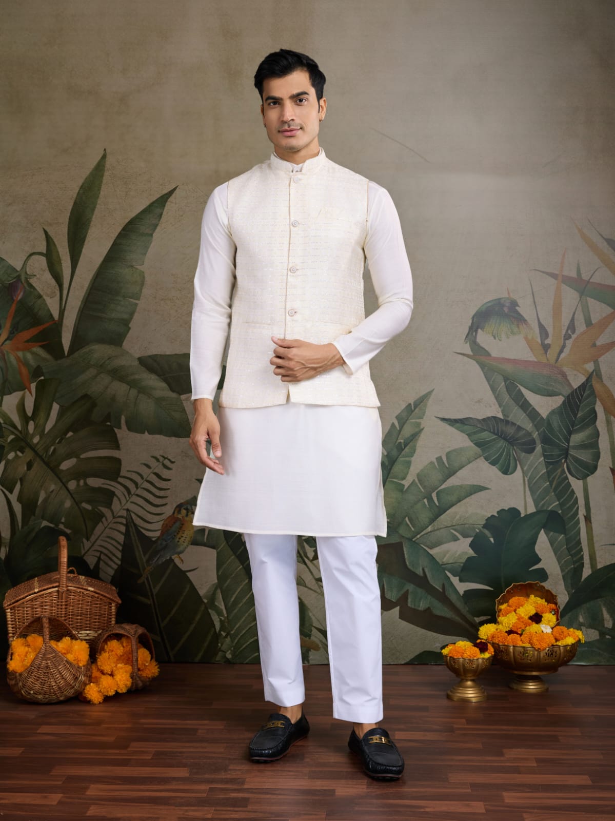 Kurta Pajama &amp; Koti Jacket