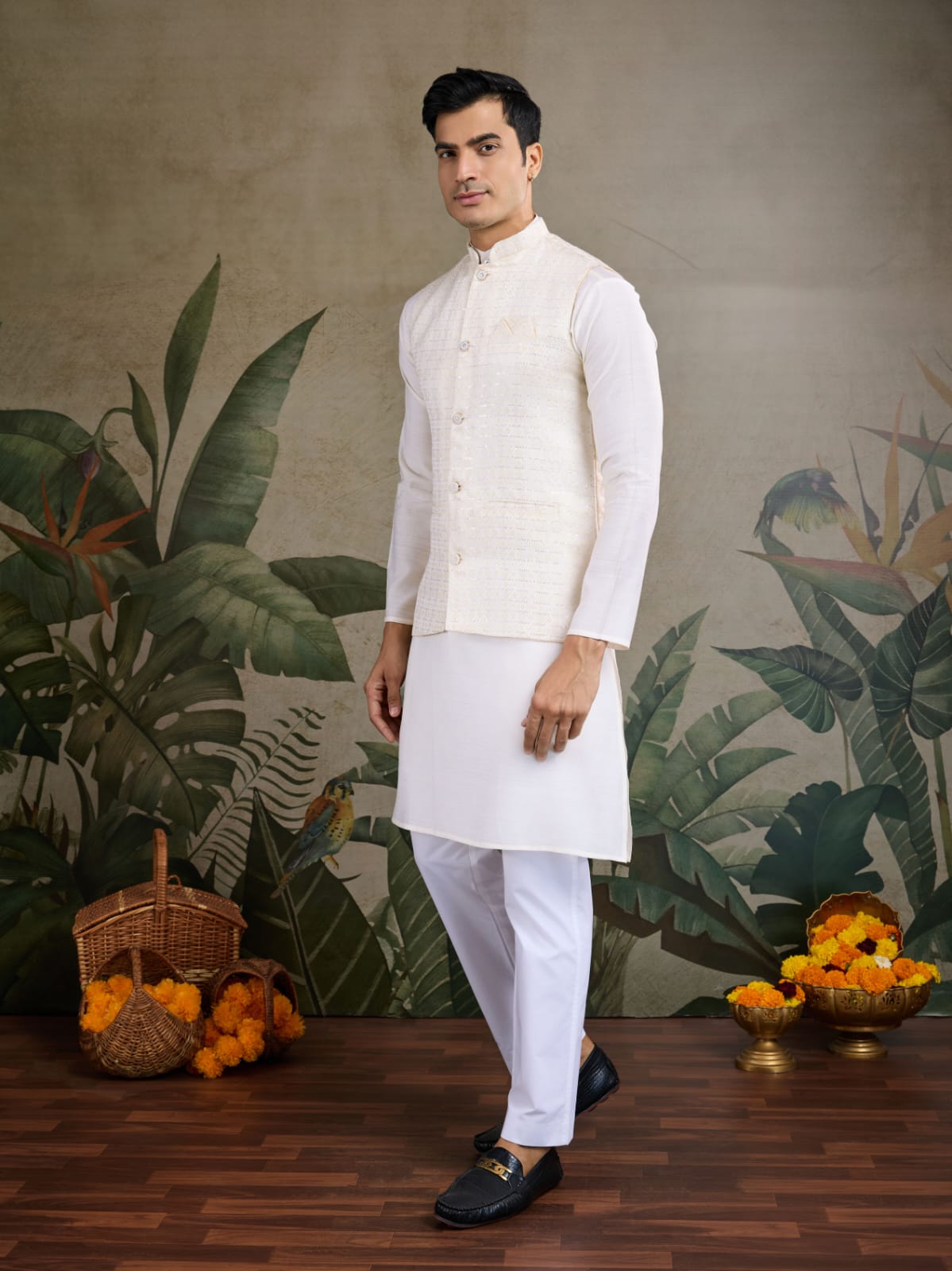 Kurta Pajama &amp; Koti Jacket