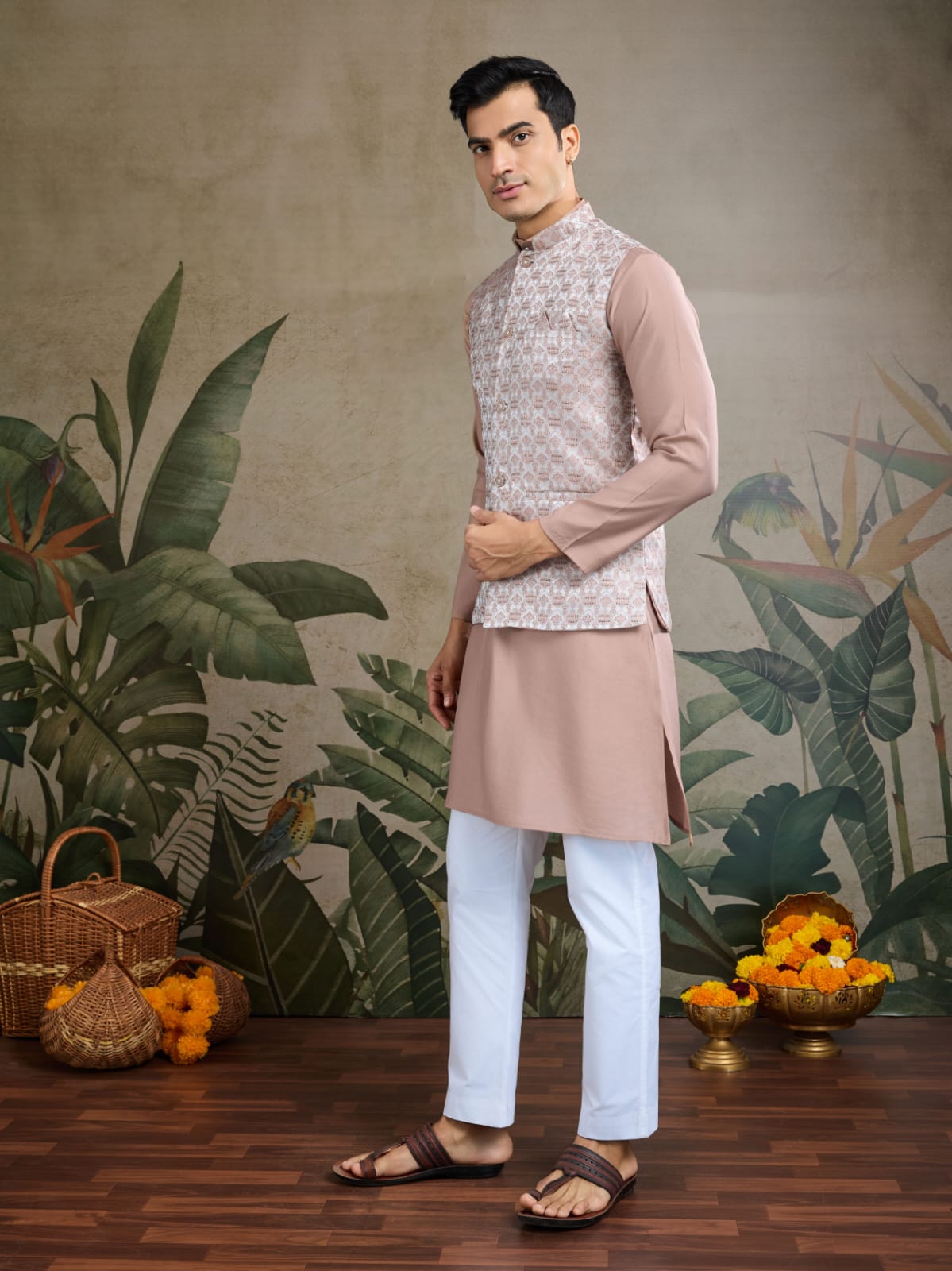 Kurta Pajama &amp; Koti Jacket