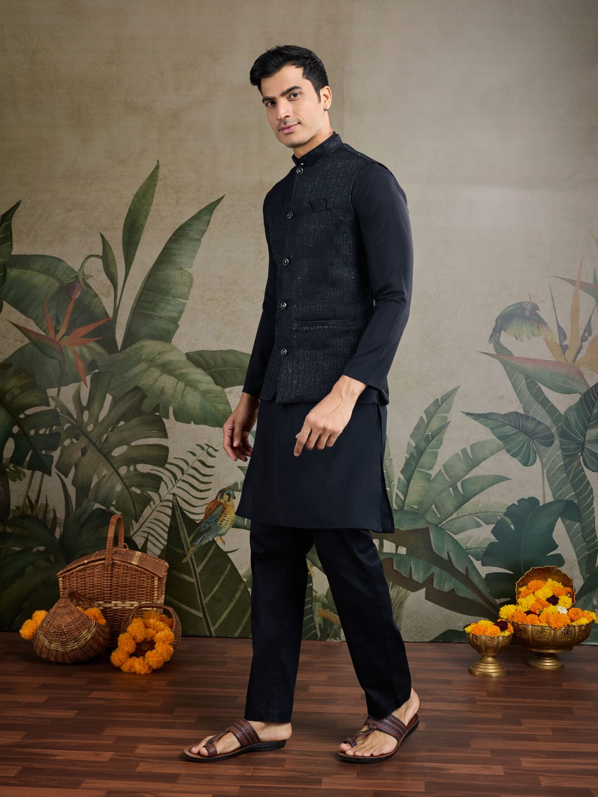 Kurta Pajama & Koti Jacket