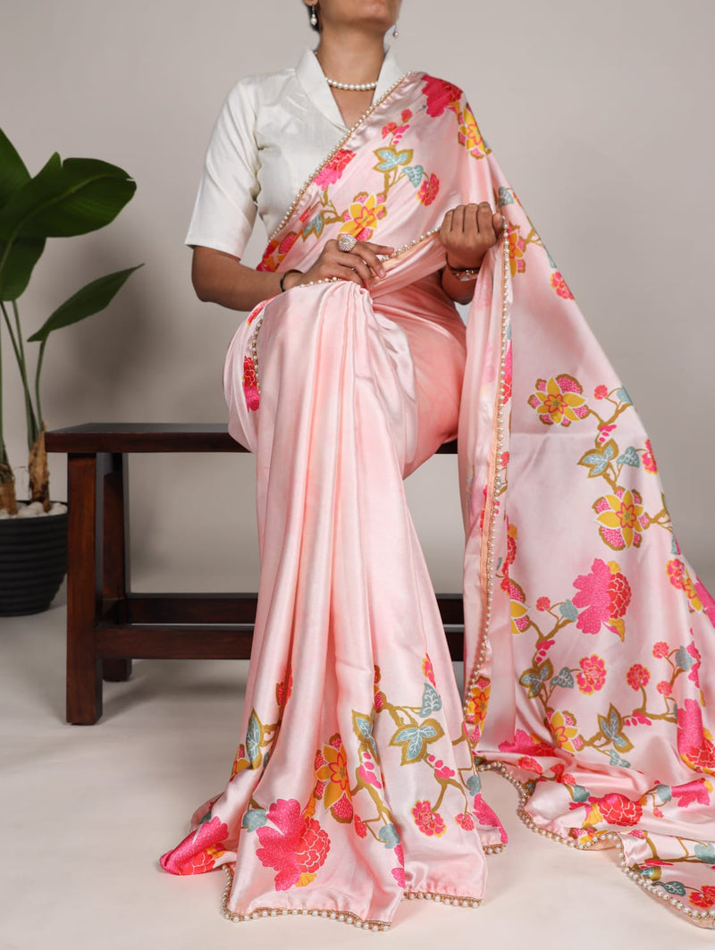 Satin Silk Saree