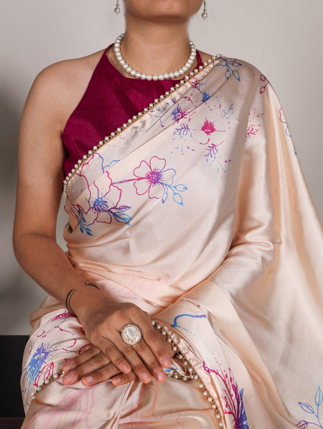 Satin Silk Saree