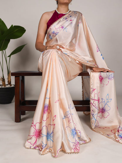 Satin Silk Saree