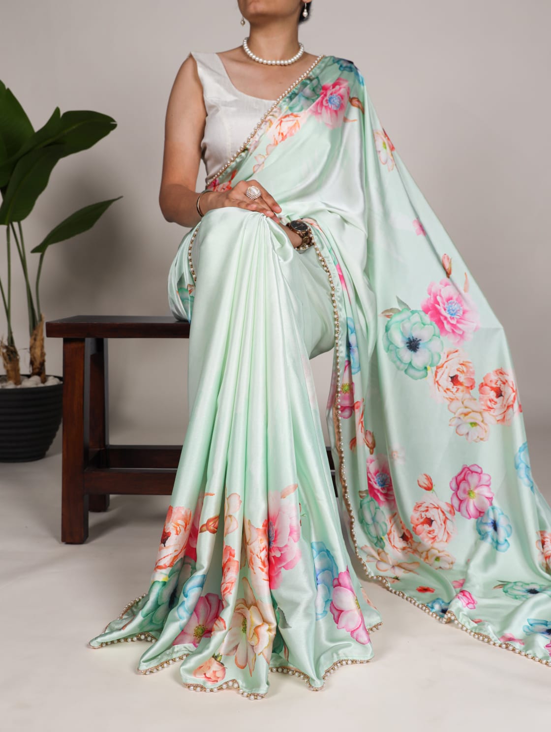 Satin Silk Saree