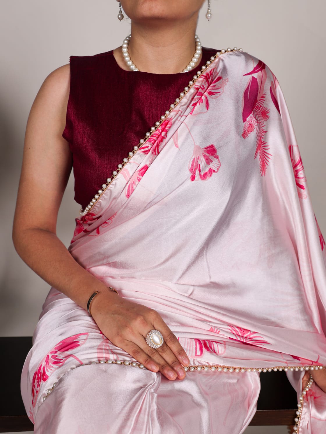Satin Silk Saree