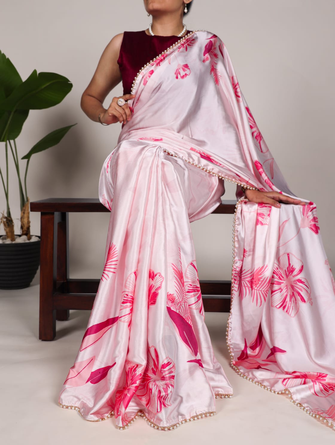 Satin Silk Saree