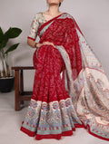 Madhubani Bandhej Print Saree