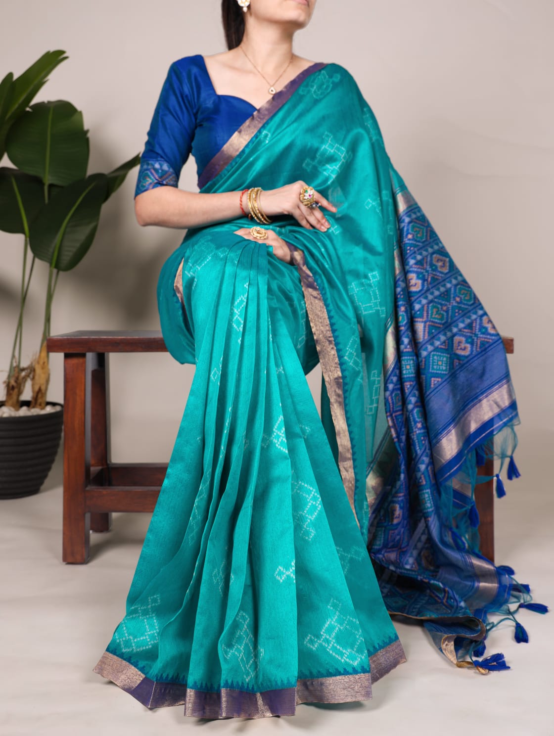 Printed saree