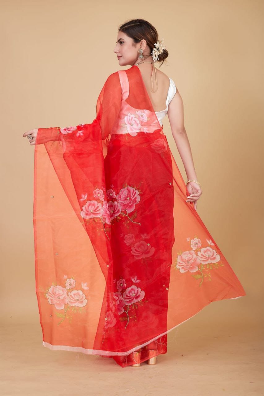 Organza Saree