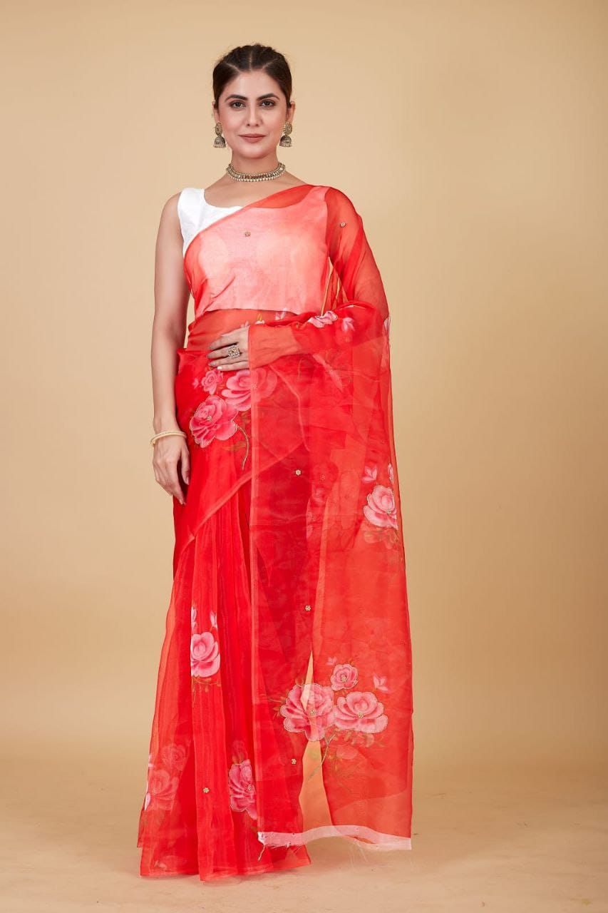 Organza Saree