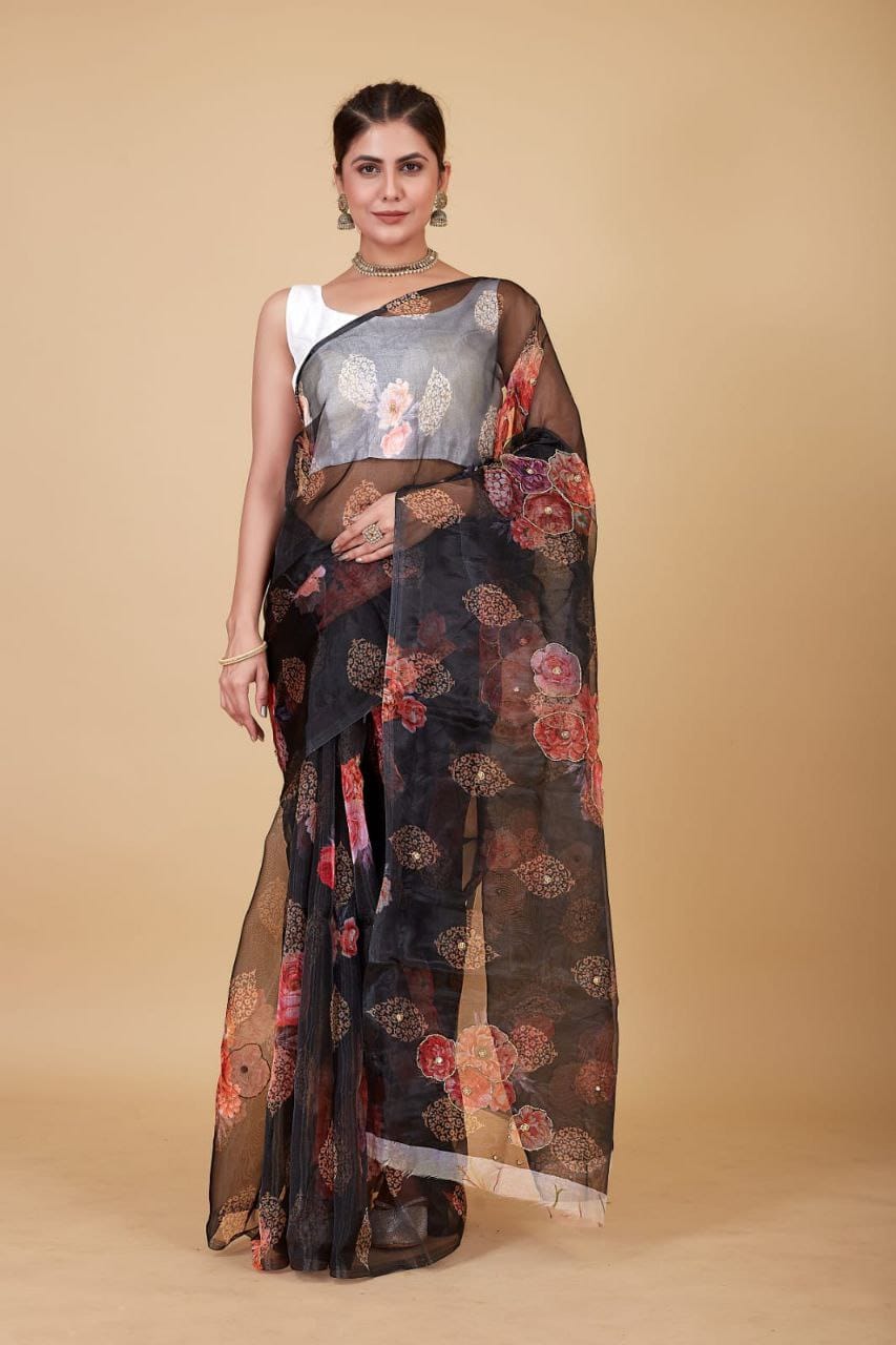 Organza Saree