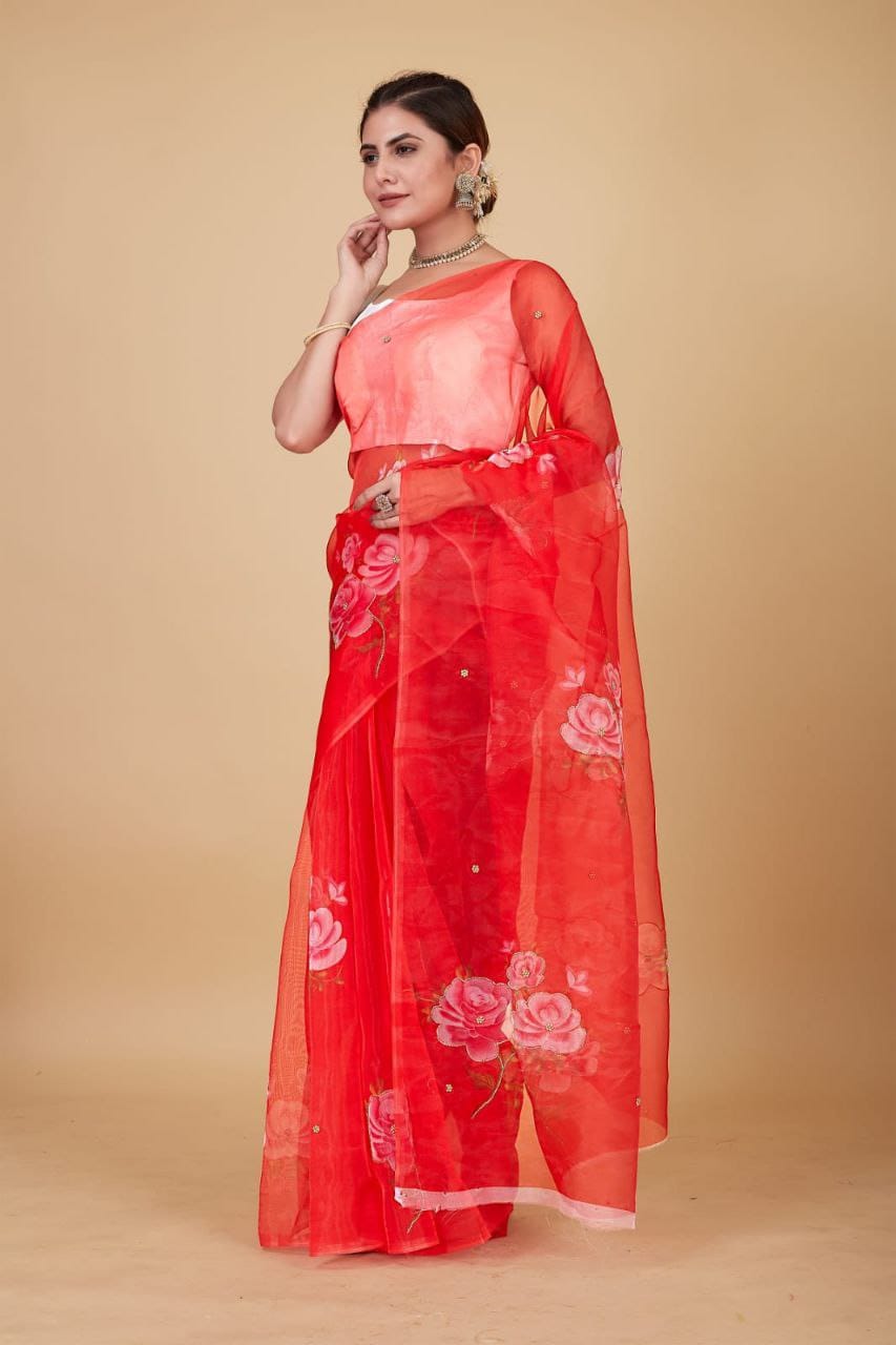Organza Saree